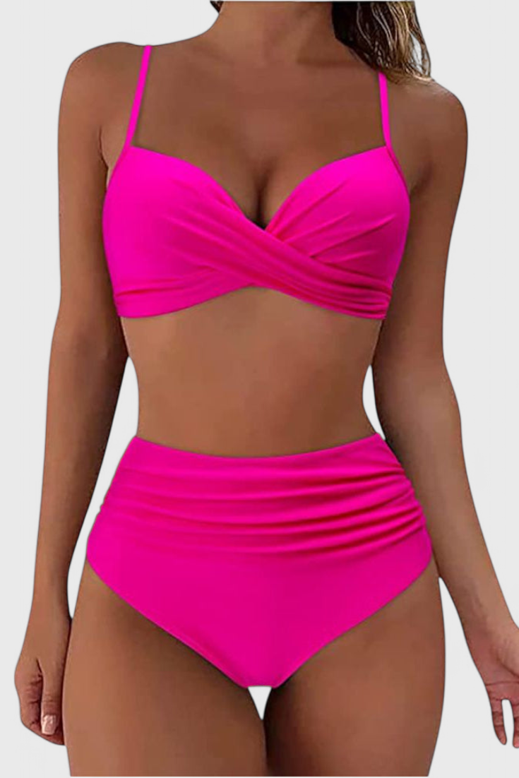 Lison Conjunto de Bikini de Talle Alto con Estilo Sofisticado