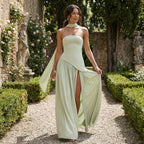 Maia - Vestido maxi sin tirantes