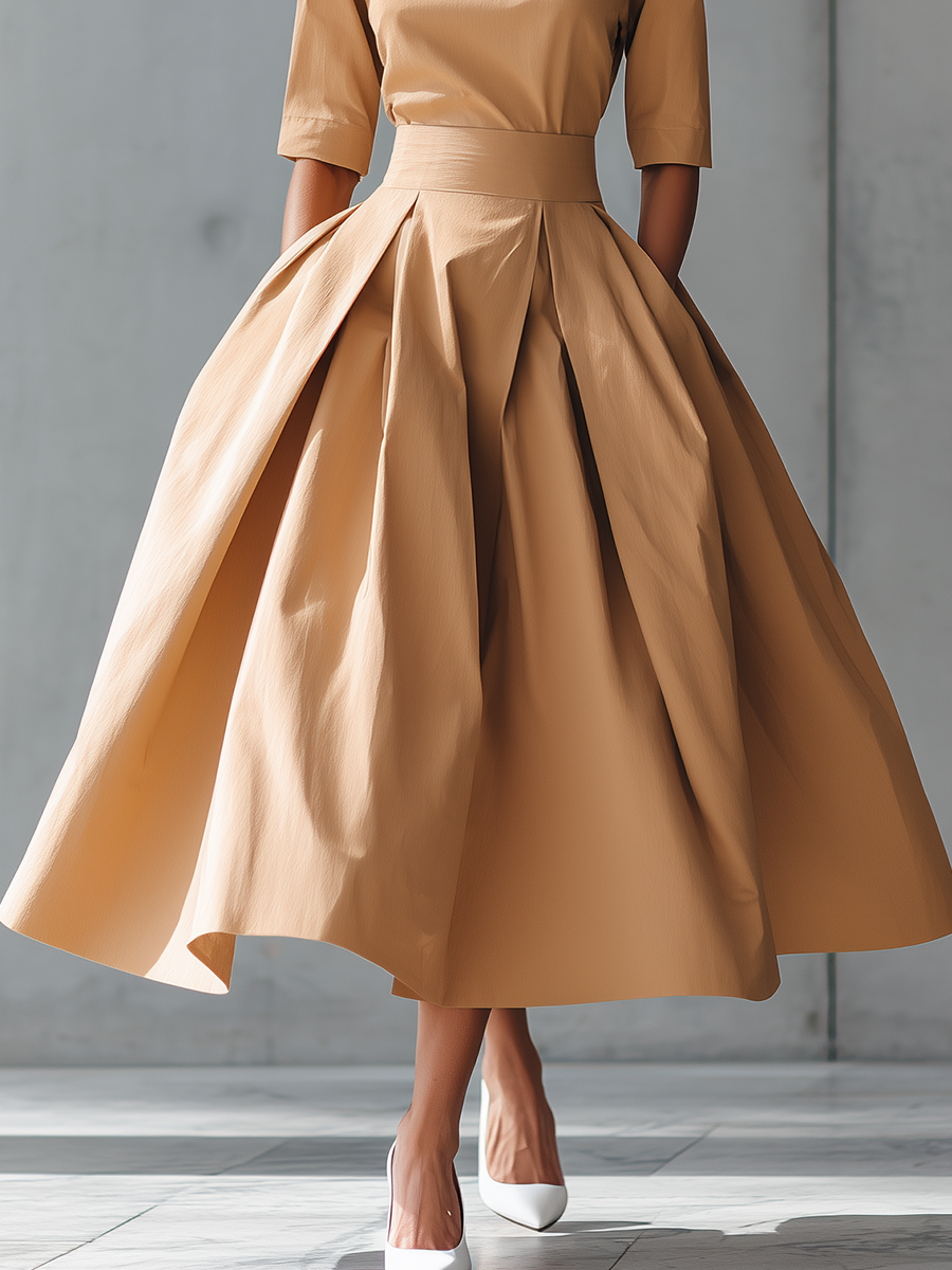 Camélia | Vestido Midaxi Elegante con Cintura Esculpida