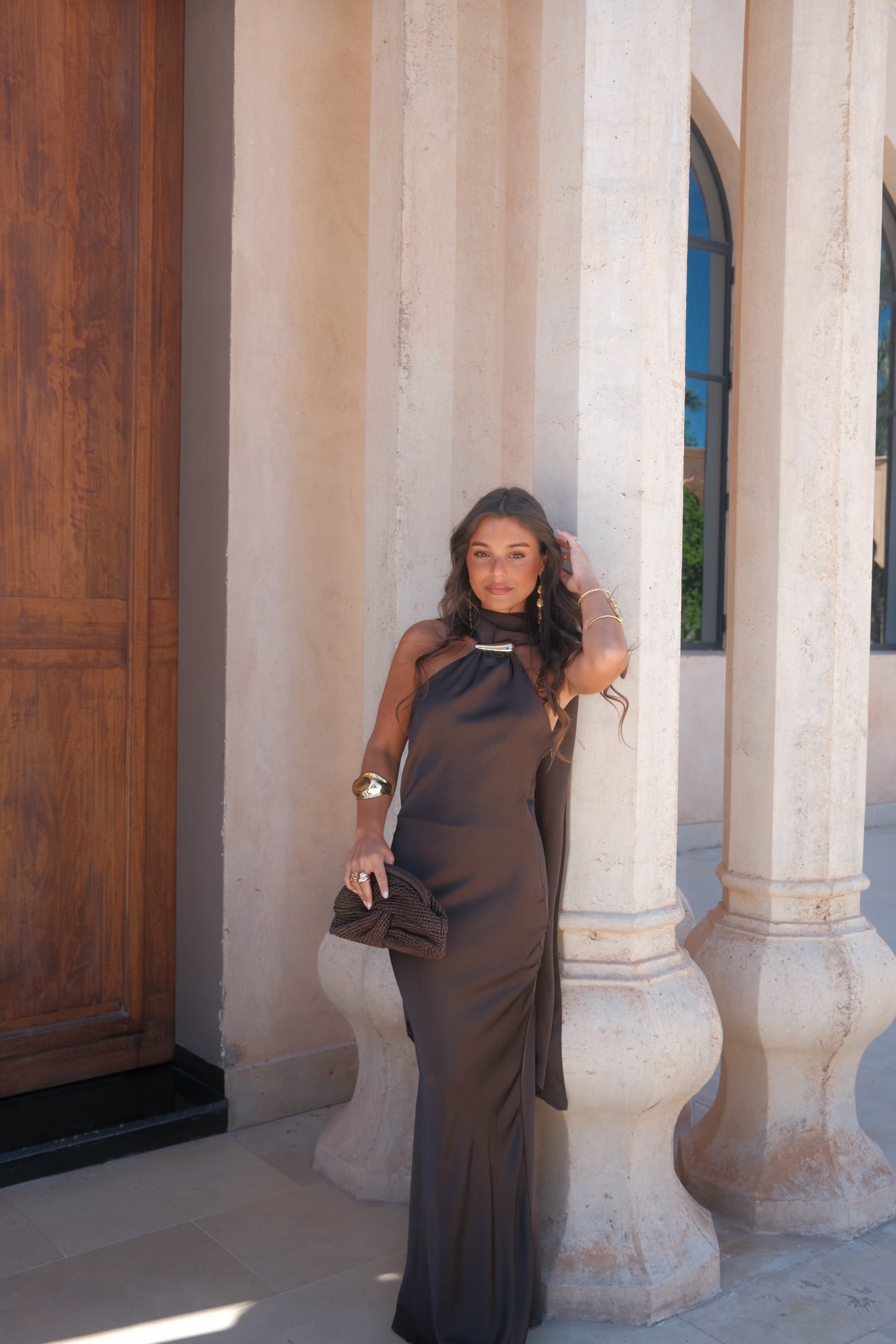 Vestido Safira en marrón - Envío del 06/05 al 12/05