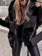 Chaqueta Bomber con Capucha para Mujer