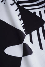 Basilisa Conjunto de Pierna Ancha con Estampado de Grafiti