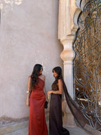 Vestido Triana en marrón