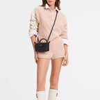 MINI BOLSO PARISIEN DE PIEL - ROSA CUARZO