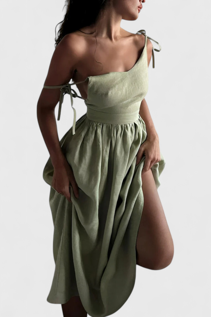 Justine Vestido Fluido de Verano con Toques Femeninos