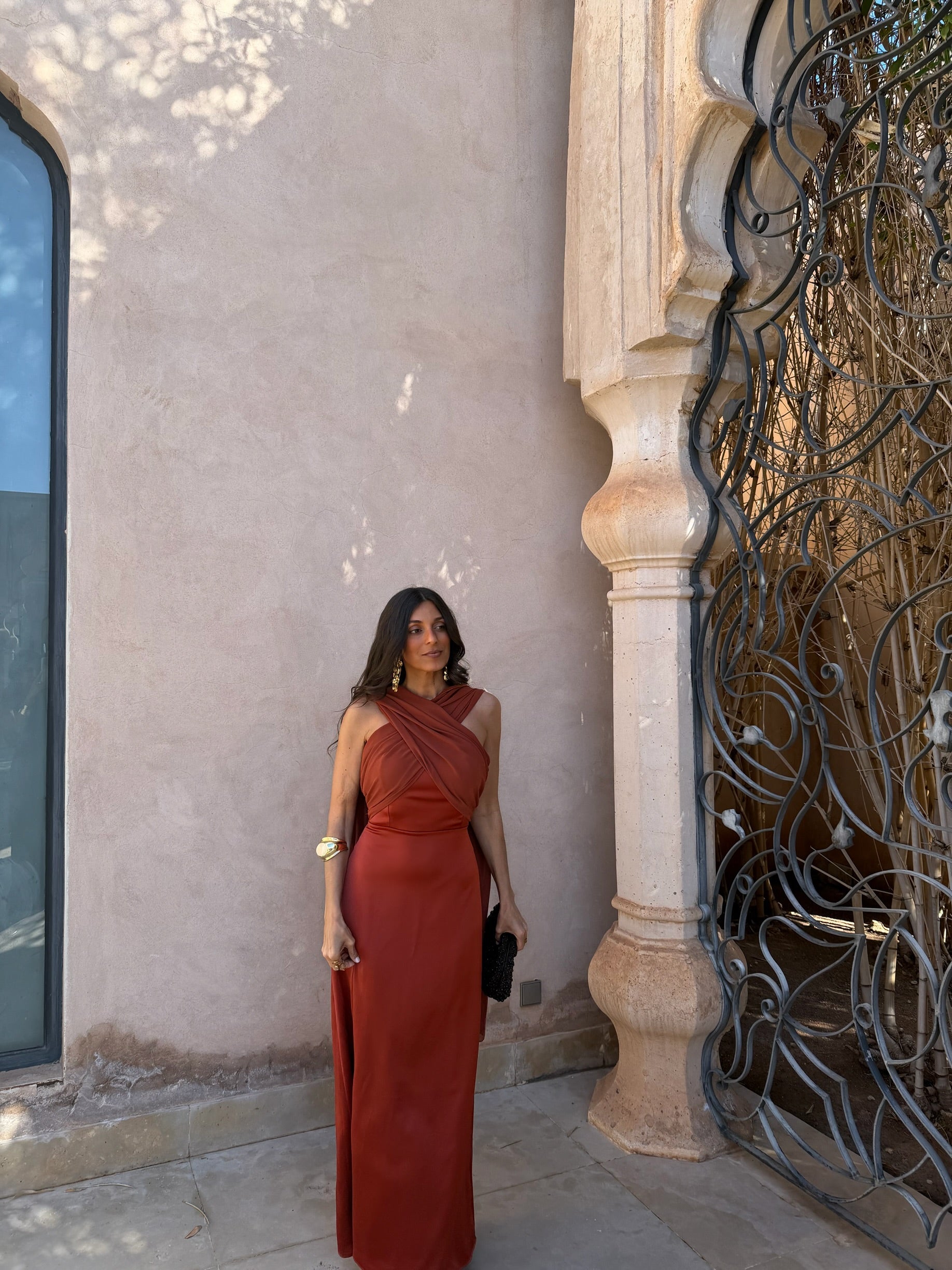 Vestido Triana en Terracota