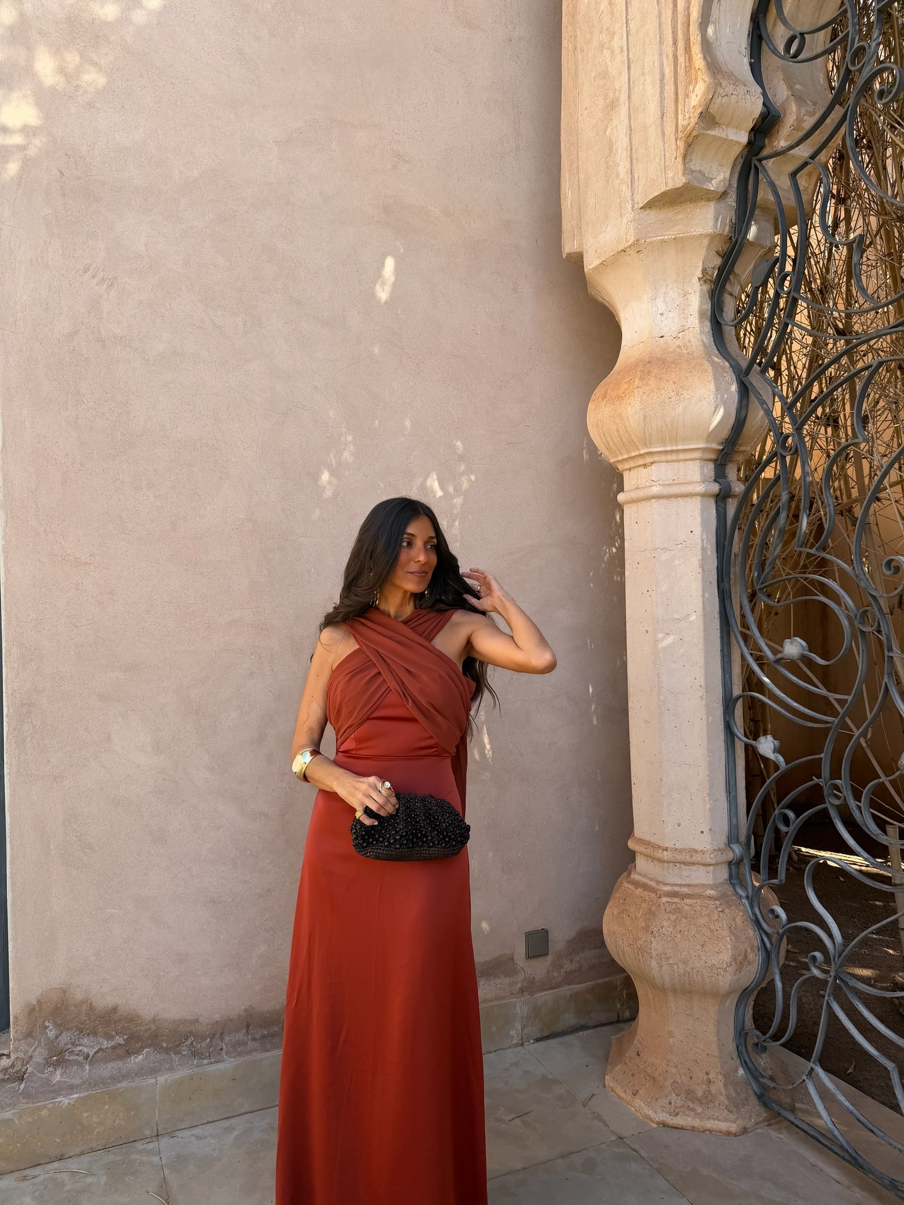 Vestido Triana en Terracota