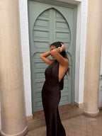 Vestido Vega en marrón