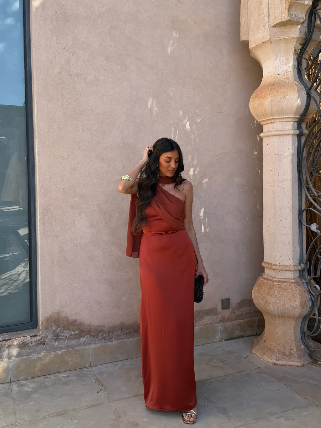 Vestido Triana en Terracota