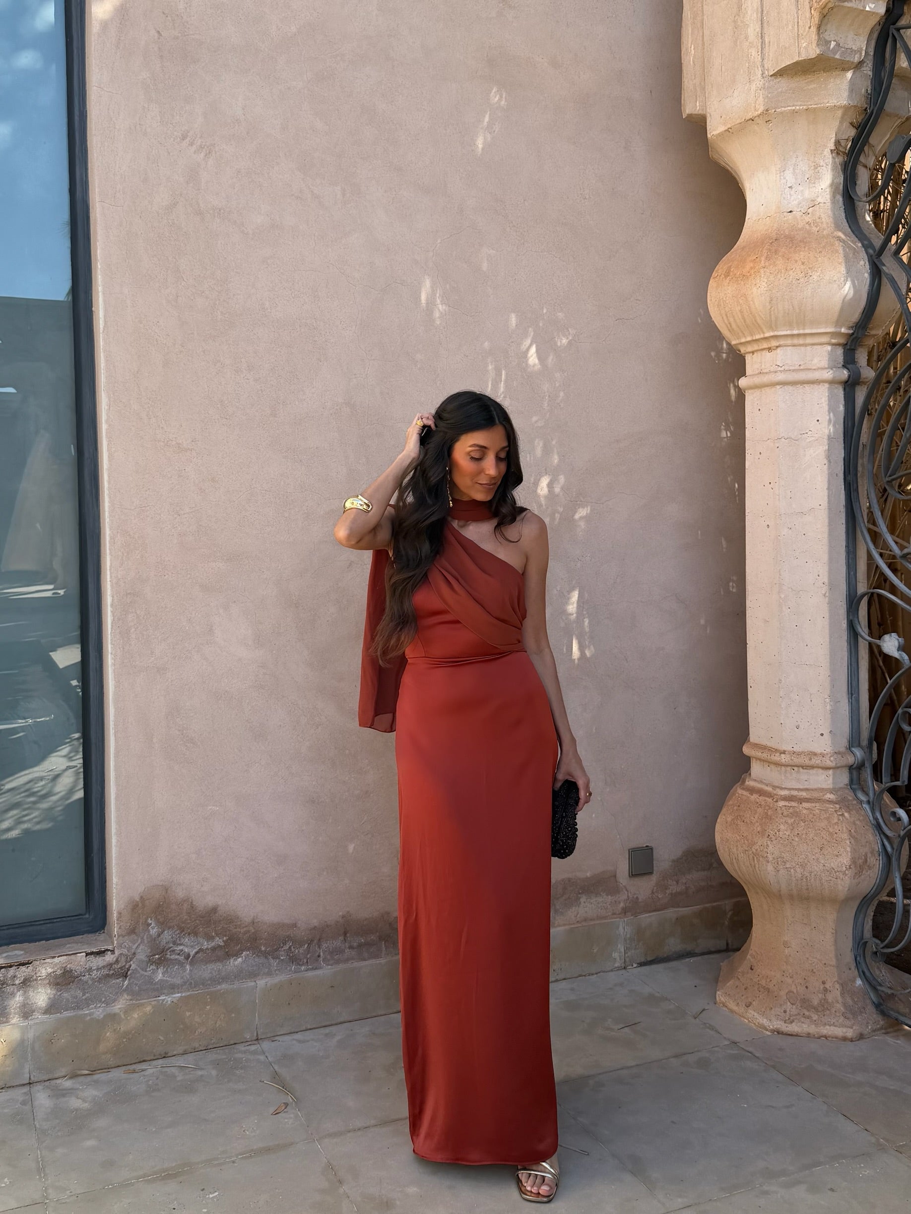 Vestido Triana en Terracota