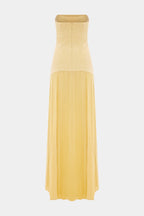 Deia Vestido Maxi de Malla con Mangas Acampanadas