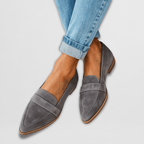 Helen Luxe | Slippers ortopédicos en ante suave