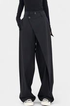 Oaklyn Pantalones Rectos con Drapado Moderno