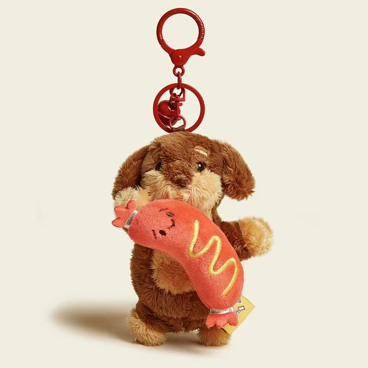 Charm de Peluche Cachorro para Bolso