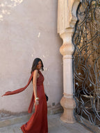 Vestido Triana en Terracota