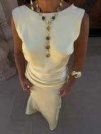 Vestido Medina en Amarillo Claro