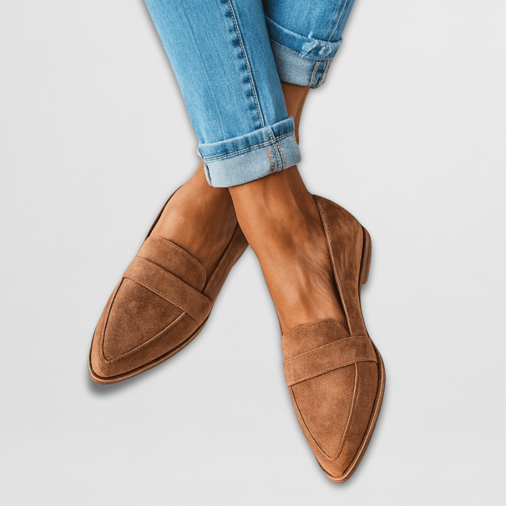 Helen Luxe | Slippers ortopédicos en ante suave