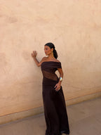 Vestido Dune en Marrón