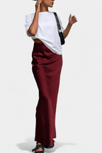 Fable Falda Maxi Utility de Diseño Liso y Estilo Pulido