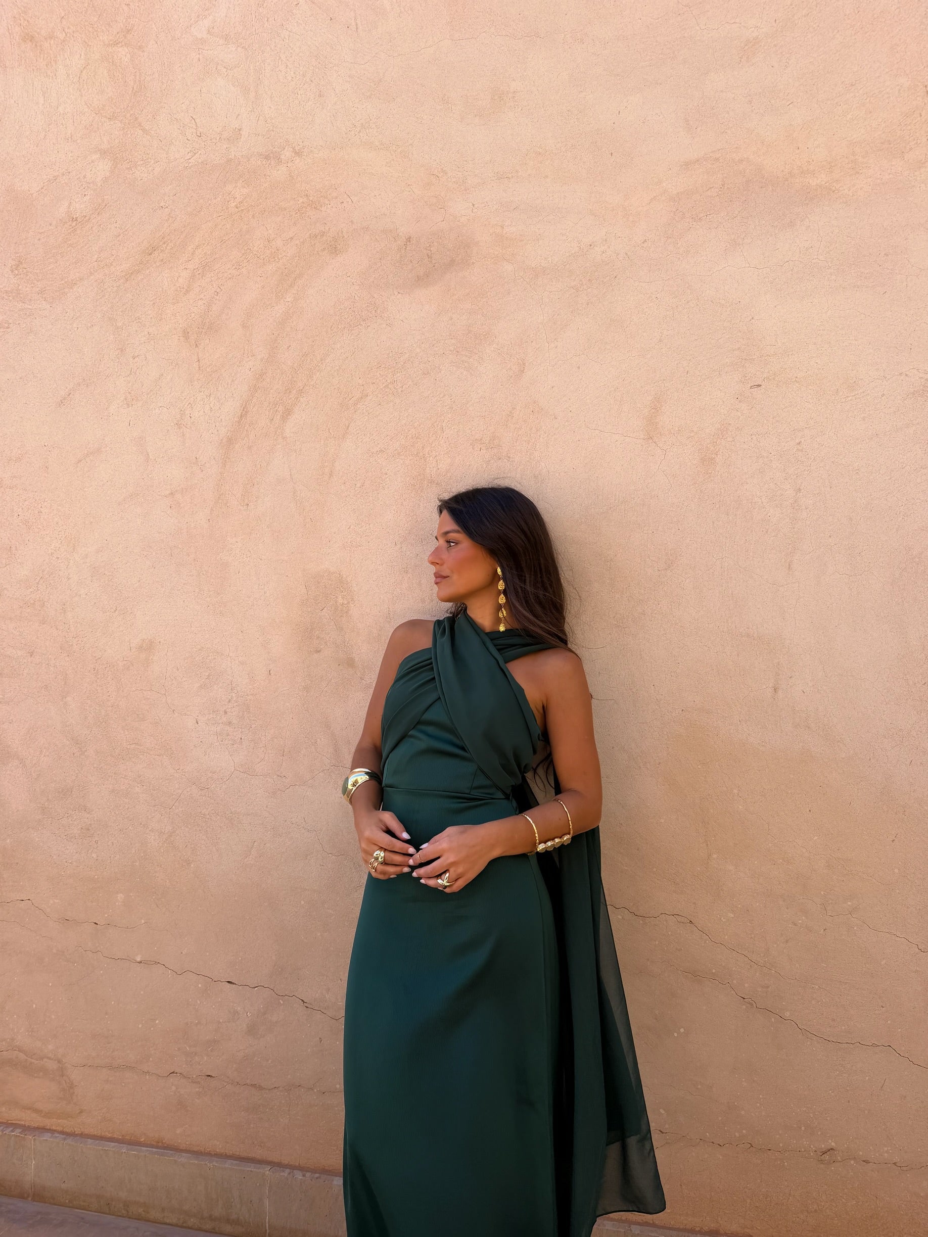 Vestido Triana en verde - Envío del 24/04 al 30/04