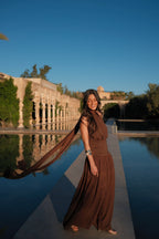 Vestido Paloma en marrón