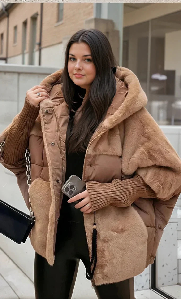Chaqueta Bomber con Capucha para Mujer