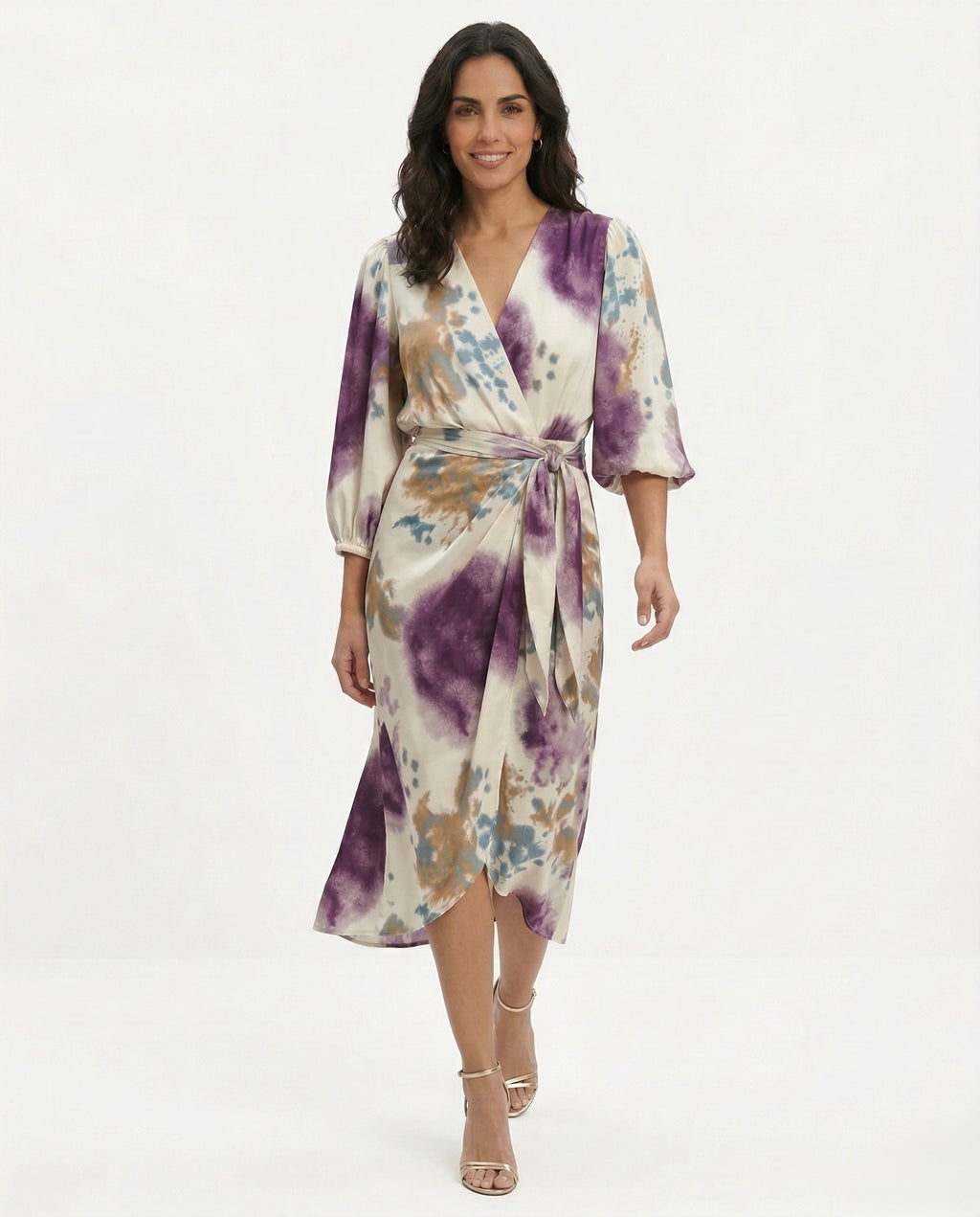 Amatista | Vestido Floral Wrap ruzado