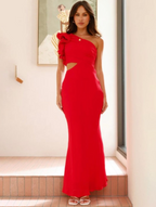 María Vestido de un solo Hombro