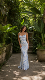 ISABEL | Vestido Maxi Estampado de Fiesta