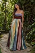 Thirza - Vestido Plisado Multicolor | Edición Especial