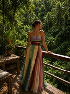 Thirza - Vestido Plisado Multicolor | Edición Especial