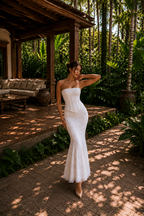 ETERNAL BLOOM | Vestido Midi de Encaje Floral 2 piezas con Corsé