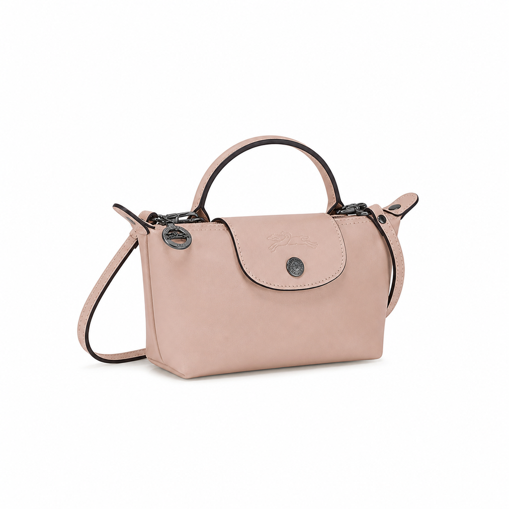 MINI BOLSO PARISIEN DE PIEL - ROSA CUARZO