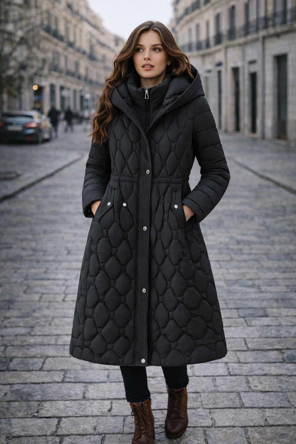 Celestine Edition Luxe | Abrigo largo acolchado