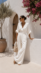 Valeria | Mono chiffon escote en V
