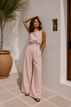 Antonella | Conjunto de top sin mangas y pantalones anchos