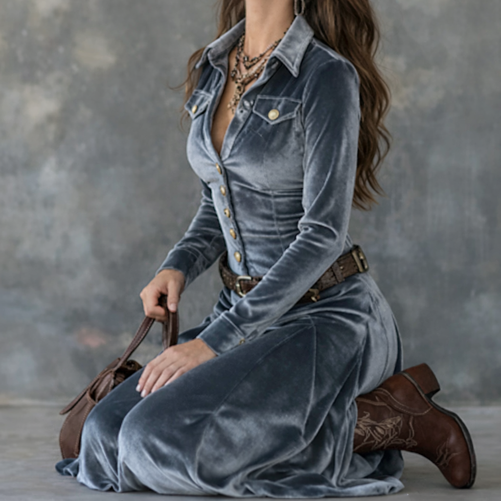 Vena™ | Vestido maxi fluido con silueta moderna