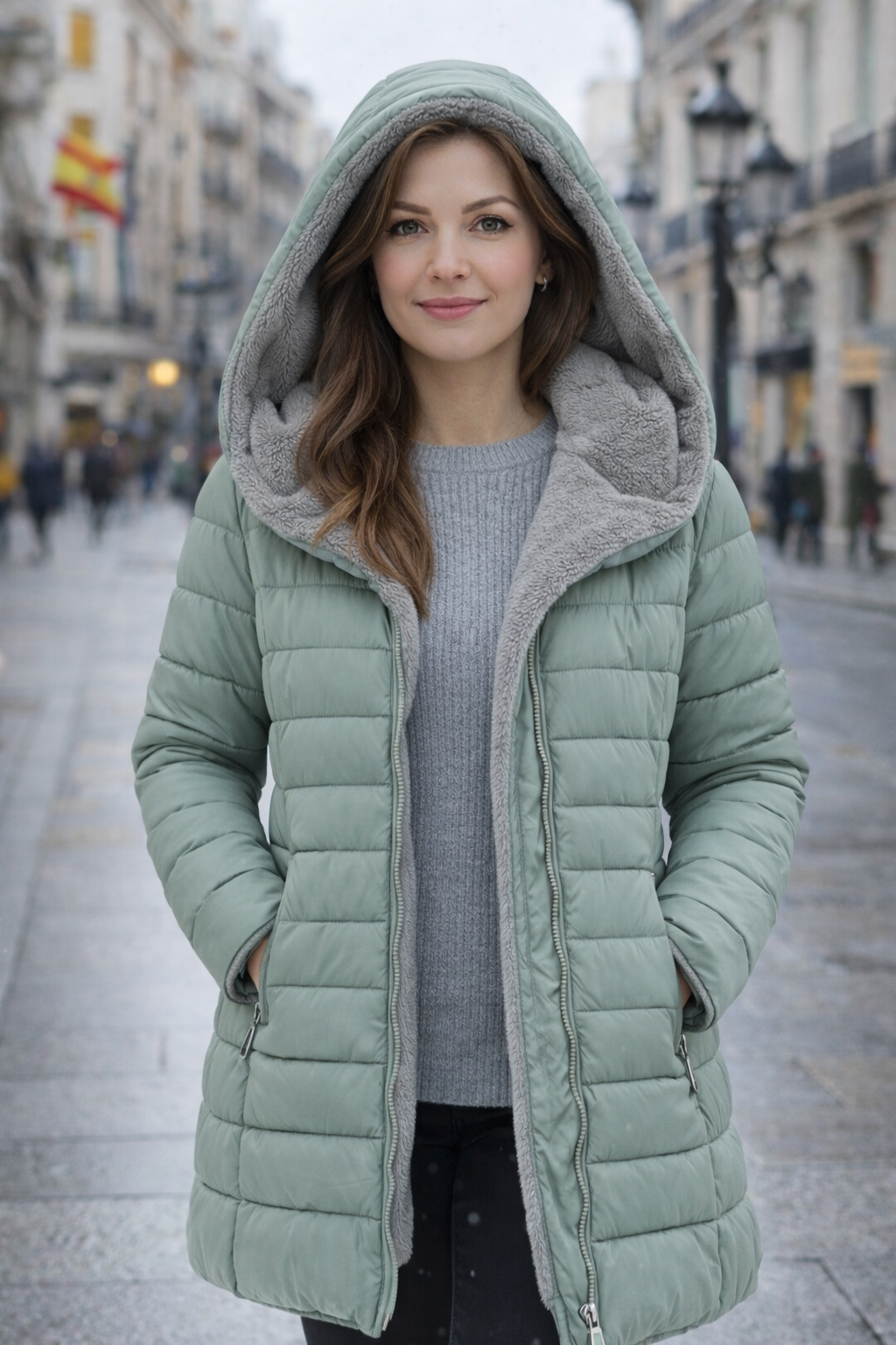Clara | Abrigo Acolchado con Forro Polar Luxe