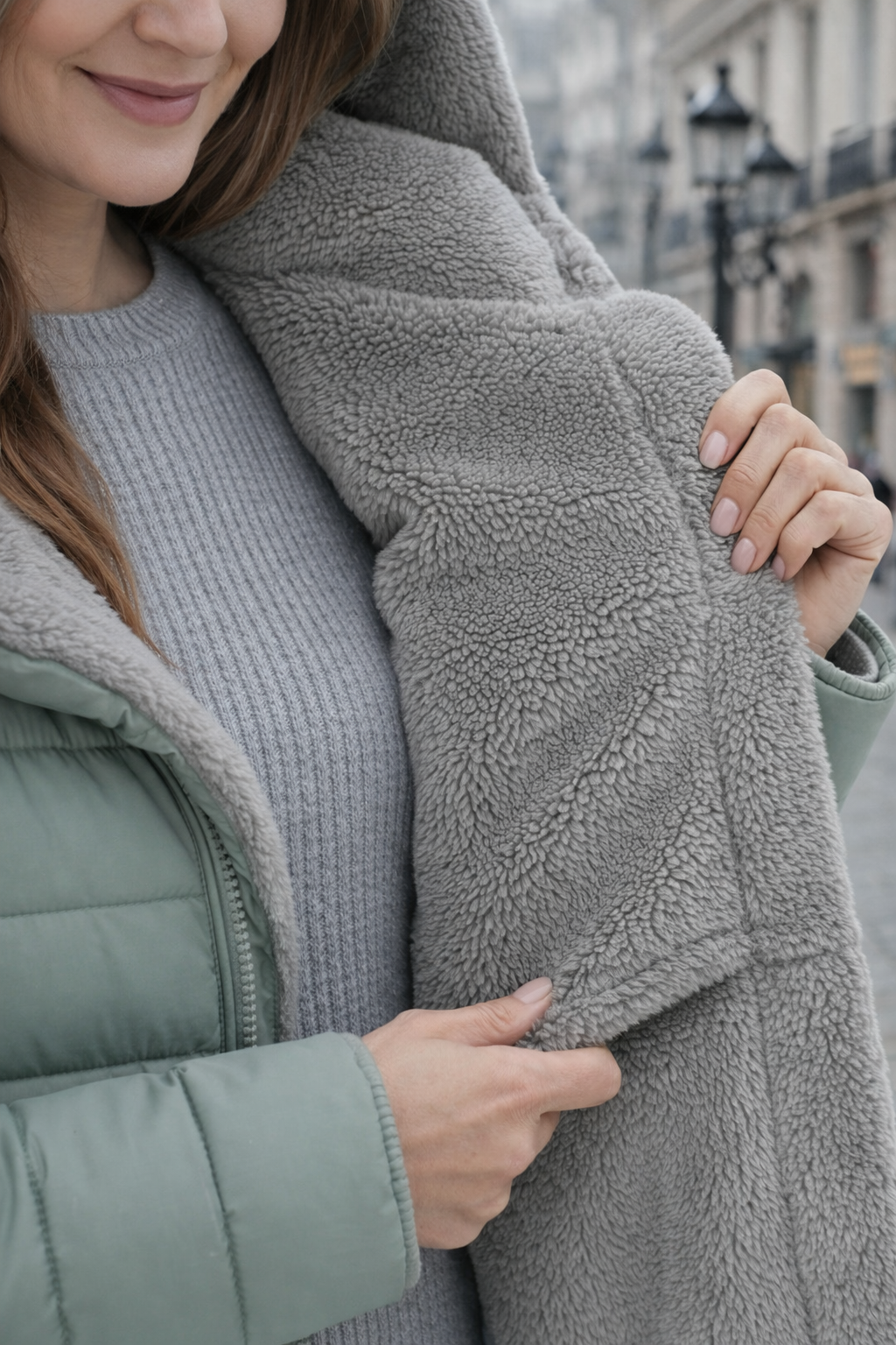 Clara | Abrigo Acolchado con Forro Polar Luxe