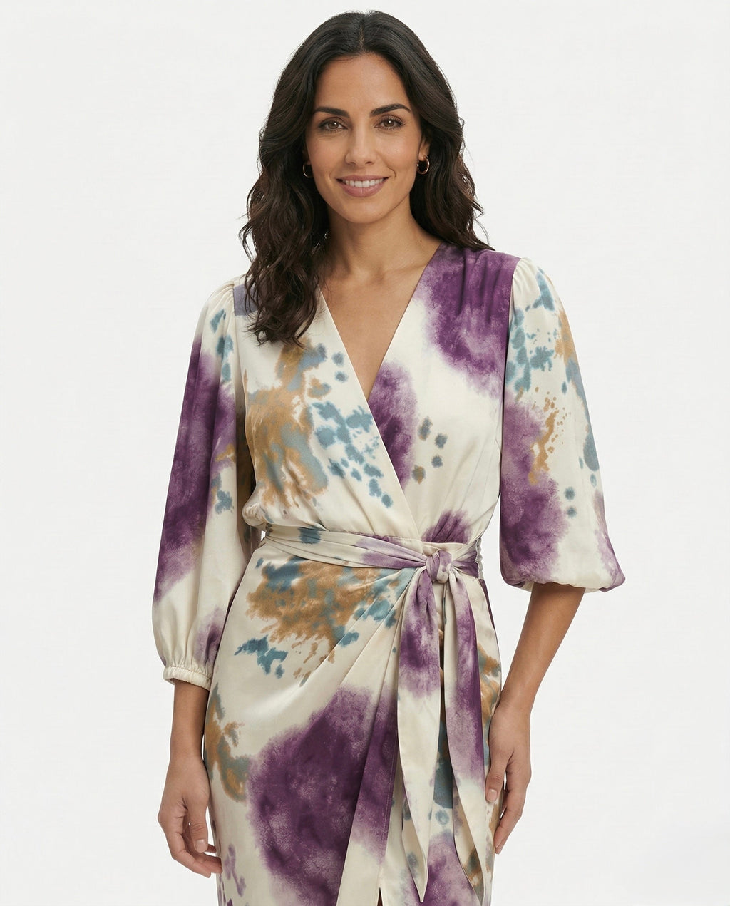 Amatista | Vestido Floral Wrap ruzado