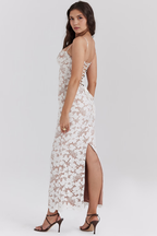 Perla - Vestido Maxi Bordado Premium