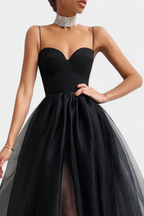 Widya Vestido Maxi de Tul con Corsé