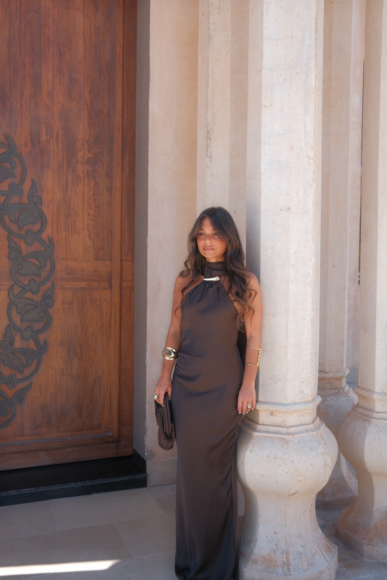 Vestido Safira en marrón - Envío del 06/05 al 12/05