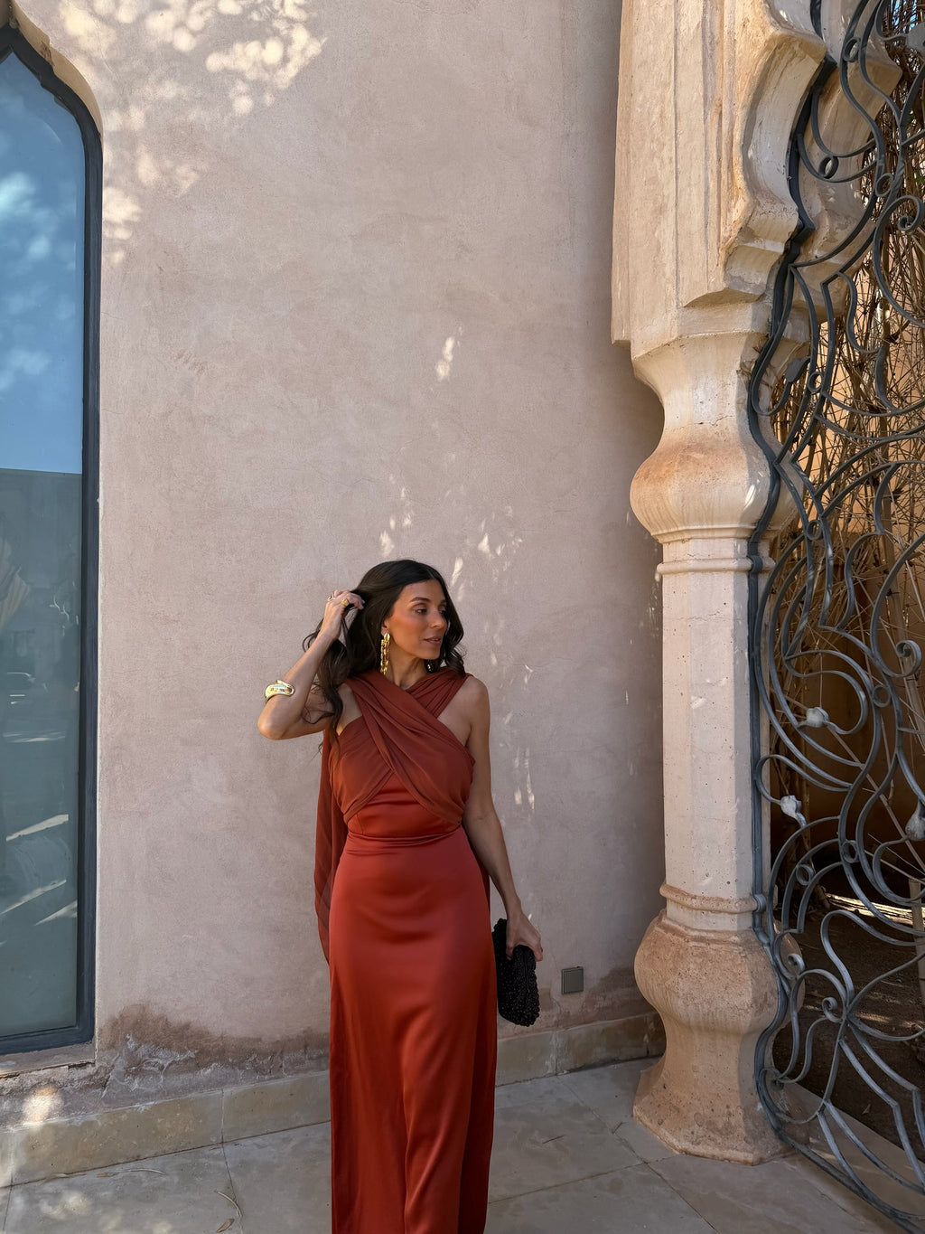 Vestido Triana en Terracota