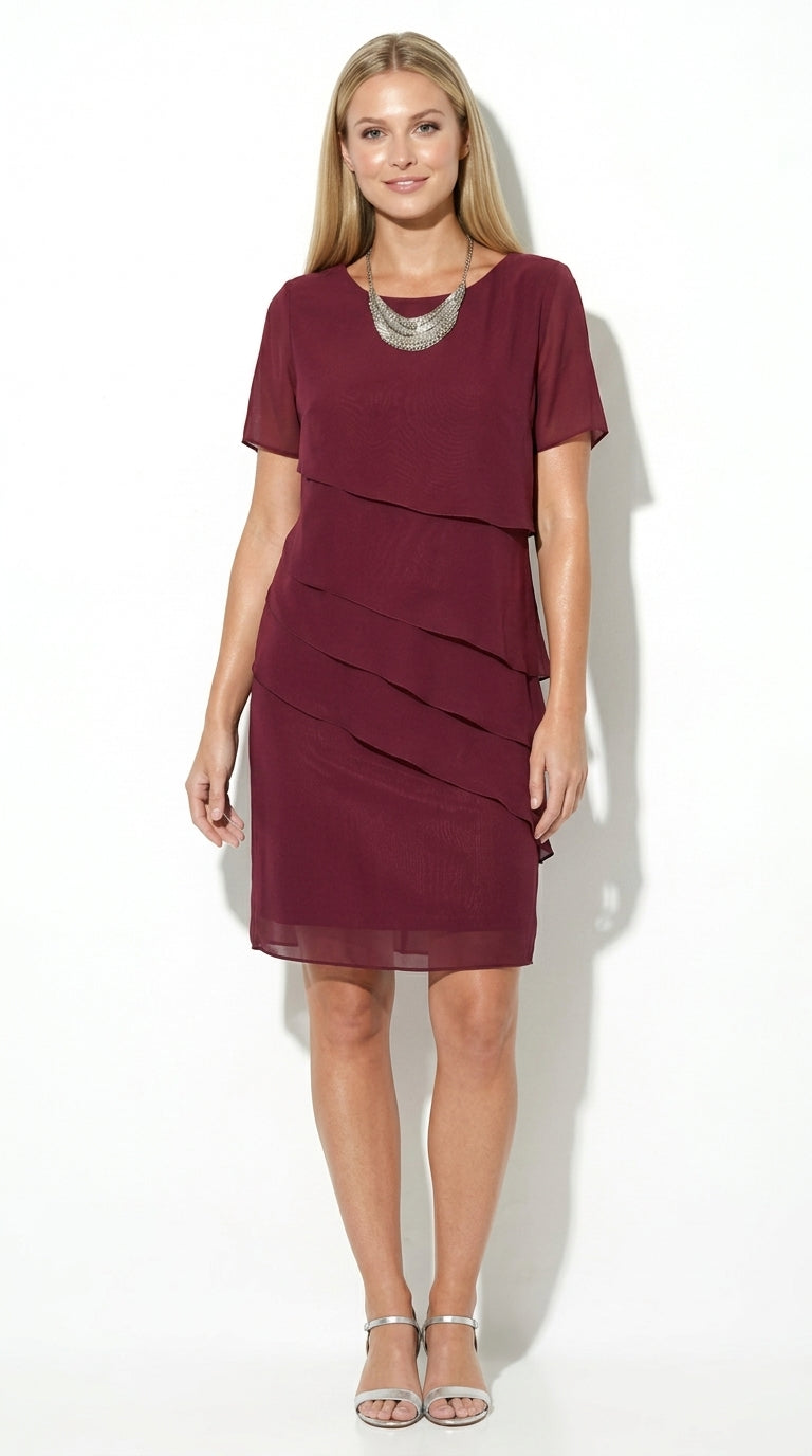 KENDRA | Vestido Elegante de Capas