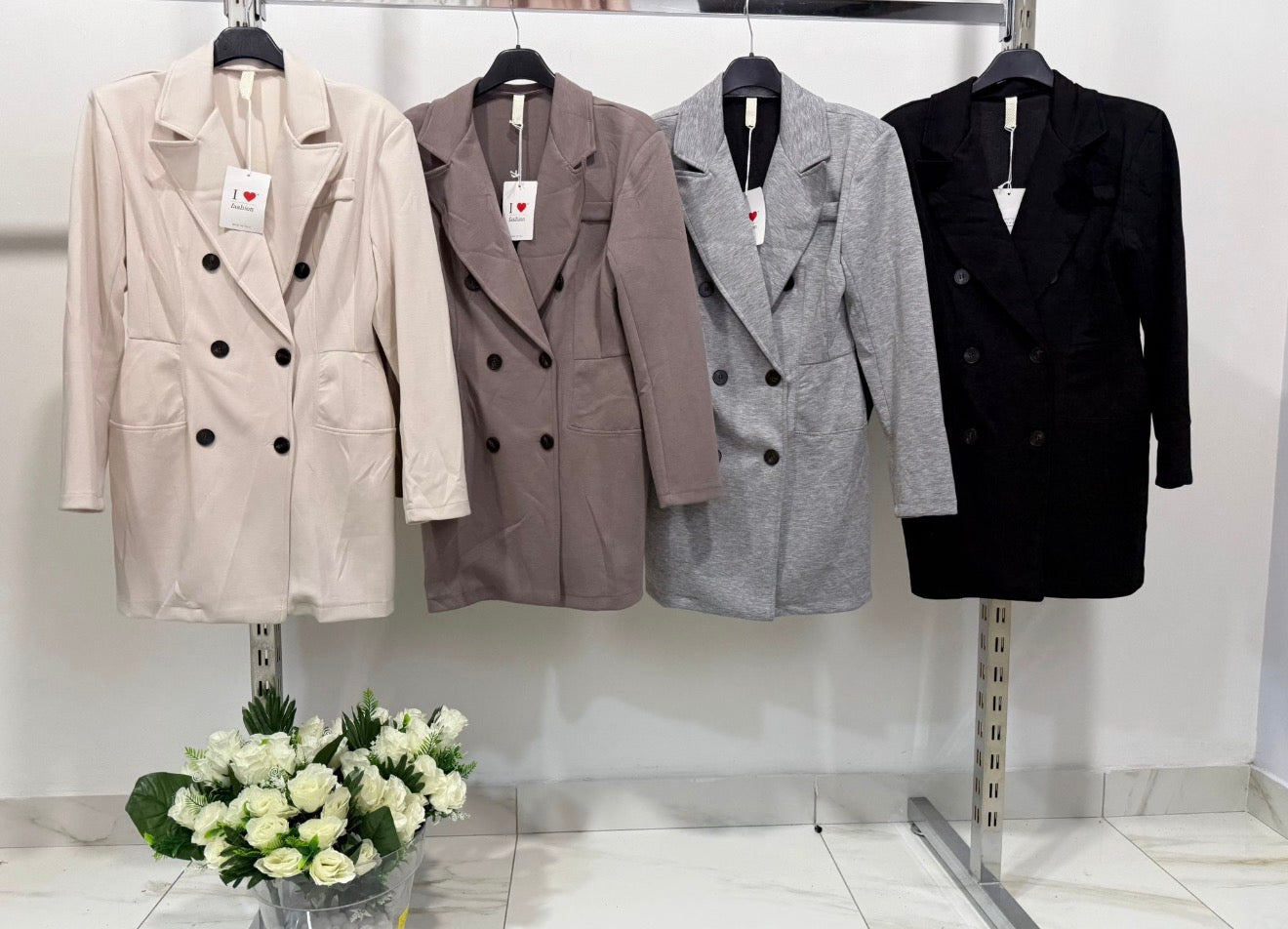 Madame Élégance | Vestido Blazer de Doble Botonadura