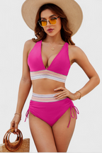 Mireille Conjunto de Bikini con Cintura Alta y Control de Abdomen