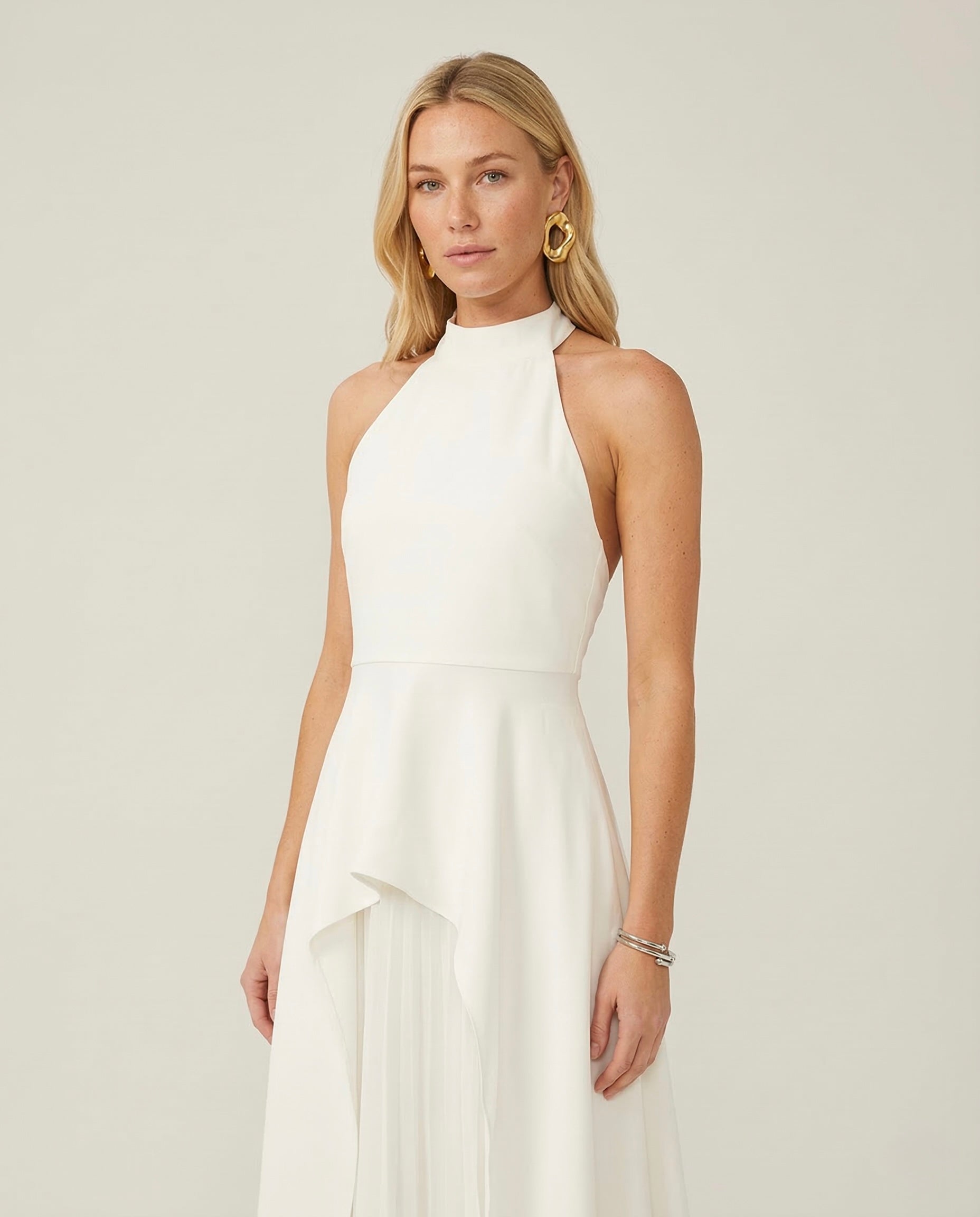 Vestido Cisne Asimetrico