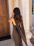 Vestido Safira en marrón
