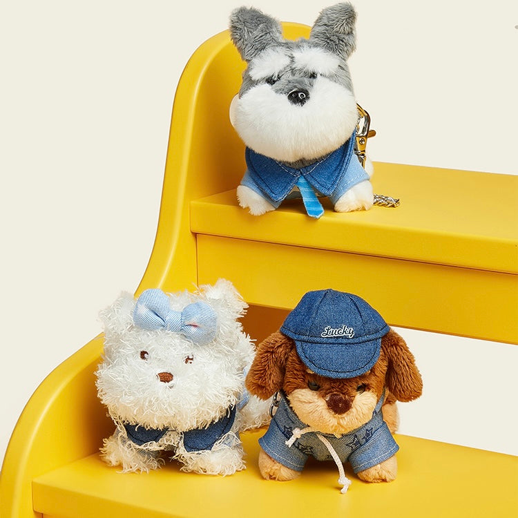 Charm de Peluche Cachorro para bolso